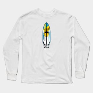 surfboard art, surfing surfer vibes, v25 Long Sleeve T-Shirt